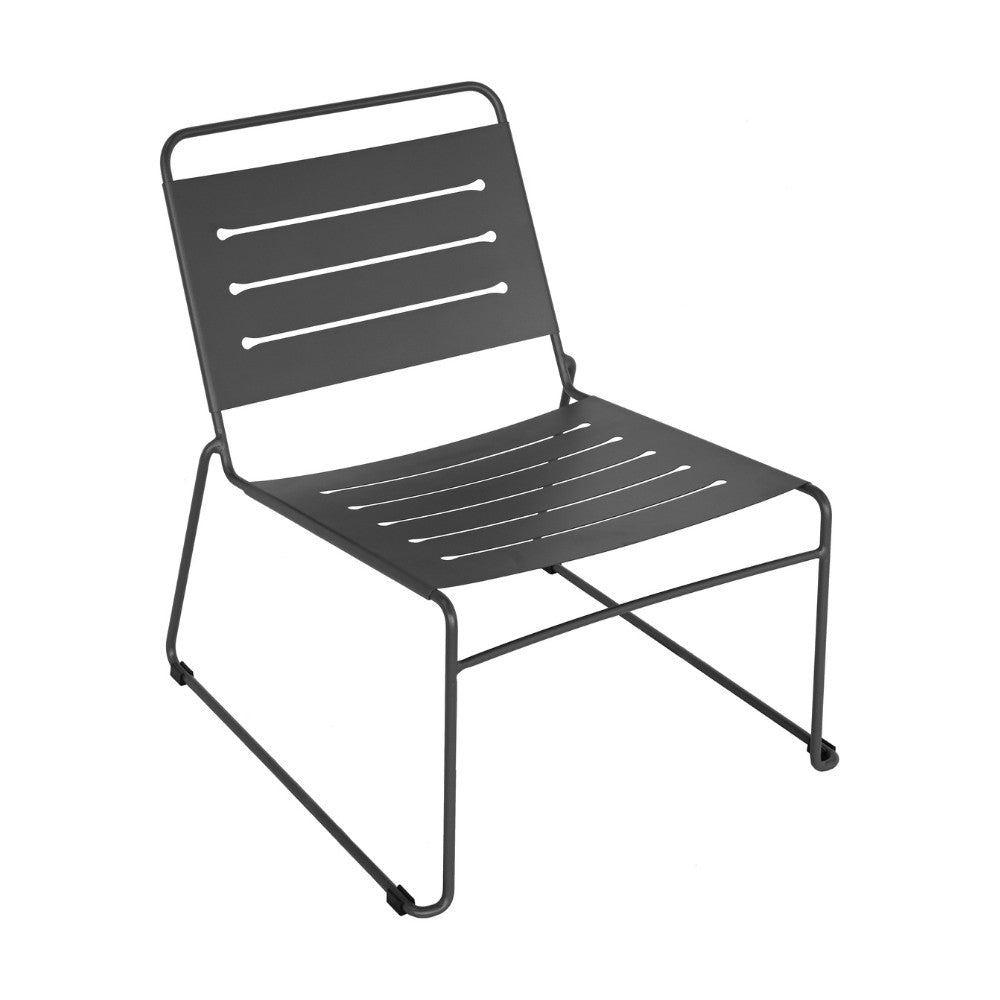 Solena - Conjunto de jardín para 2 personas - Metal - Gris oscuro