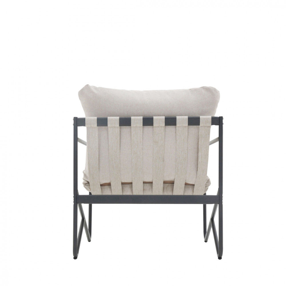 Zeno - Conjunto De Jardín 4 Plazas - Acero - Beige