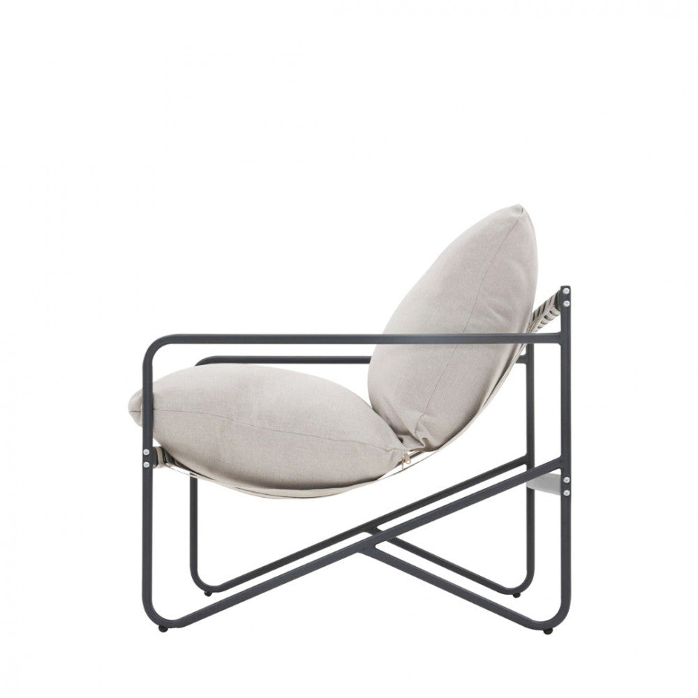 Zeno - Conjunto De Jardín 4 Plazas - Acero - Beige
