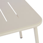 Zaro - 4-Seater Garden Set - Metal - Beige