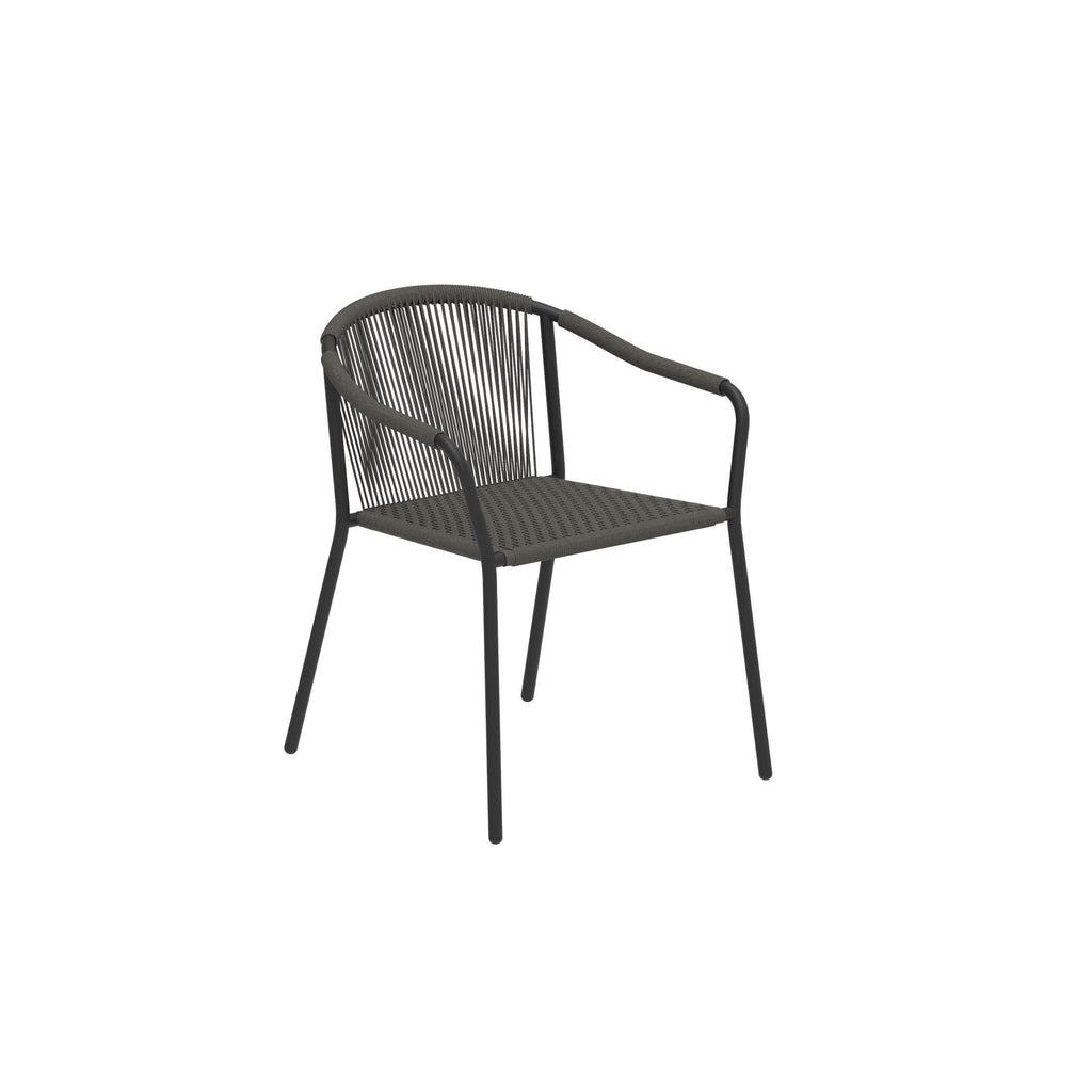 Sillón Samba de Royal Botania, estructura antracita