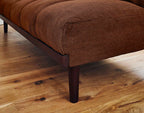 Samarra - 2-Seater Clic-Clac Sofa Bed - Corduroy - Terracotta