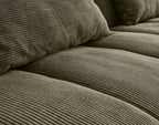 Samarra - 2-Seater Clic-Clac Sofa Bed - Corduroy - Green