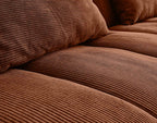 Samarra - 2-Seater Clic-Clac Sofa Bed - Corduroy - Terracotta
