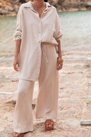 SAMI Beige - Chemise Gaze De Coton