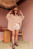 SAMI Camel - Cotton Gauze Shirt