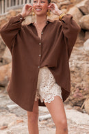 SAMI Chocolat - Cotton Gauze Shirt