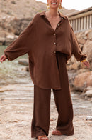 SAMI Chocolat - Cotton Gauze Shirt