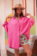 SAMI Fuchsia - Cotton Gauze Shirt