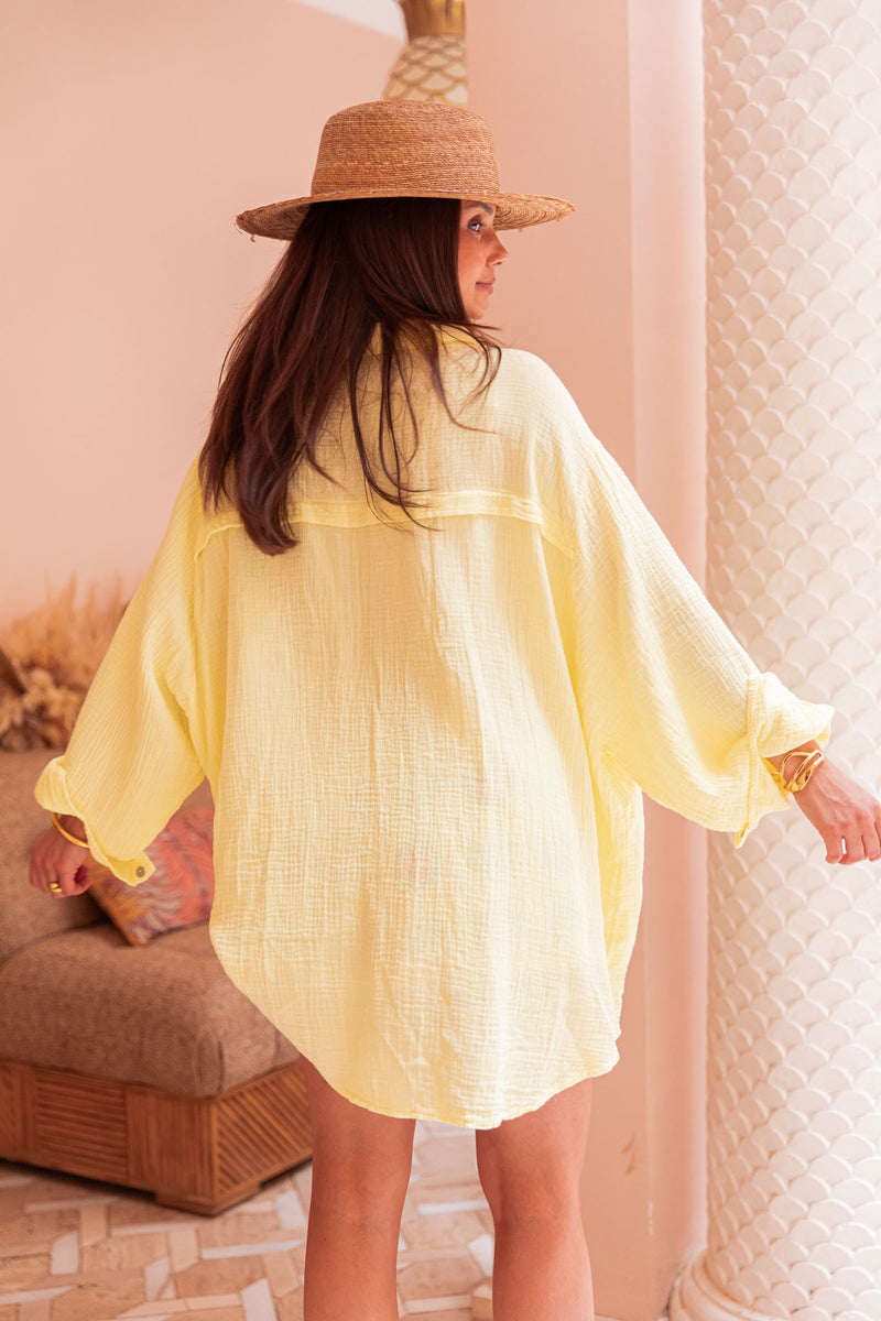 SAMI Yellow - Cotton Gauze Shirt