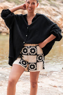 SAMI Noire - Chemise Gaze De Coton