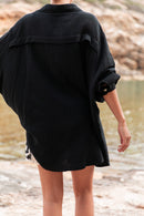 SAMI Noire - Chemise Gaze De Coton
