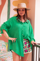SAMI Green - Cotton Gauze Shirt