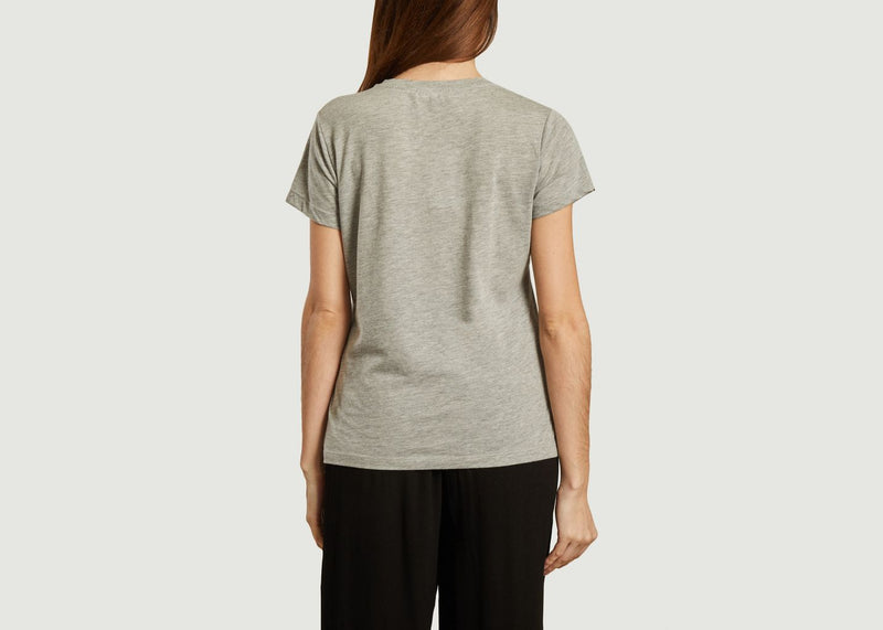 Tshirts, Polos T-Shirt En Coton Bio Solly Grey Mel Samsoe - Samsoe - Gris - Femme