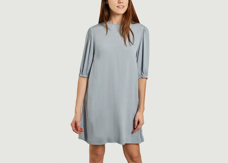 Robes Robe Manches 3/4 Aram Dusty Blue Samsoe - Samsoe - Bleu - Femme