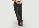 Pantalons, Shorts Pantalon Plissé Ample Uma Black Samsoe - Samsoe - Noir - Femme