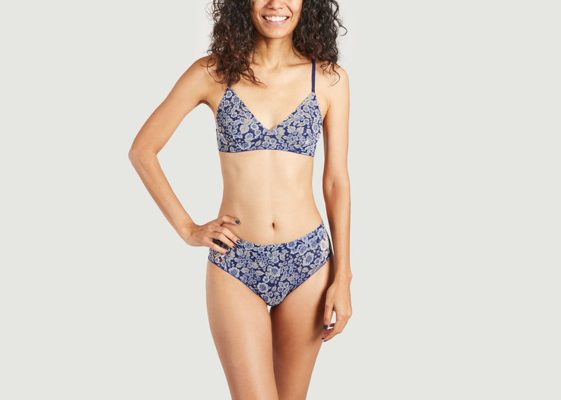 Soutien-Gorge Soutien-Gorge Lilah Water Poppy Samsoe - Samsoe - Bleu - Femme