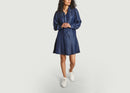 Robes Robe-Chemise Relax En Lyocell Lizzy Sky Captain Samsoe - Samsoe - Bleu - Femme