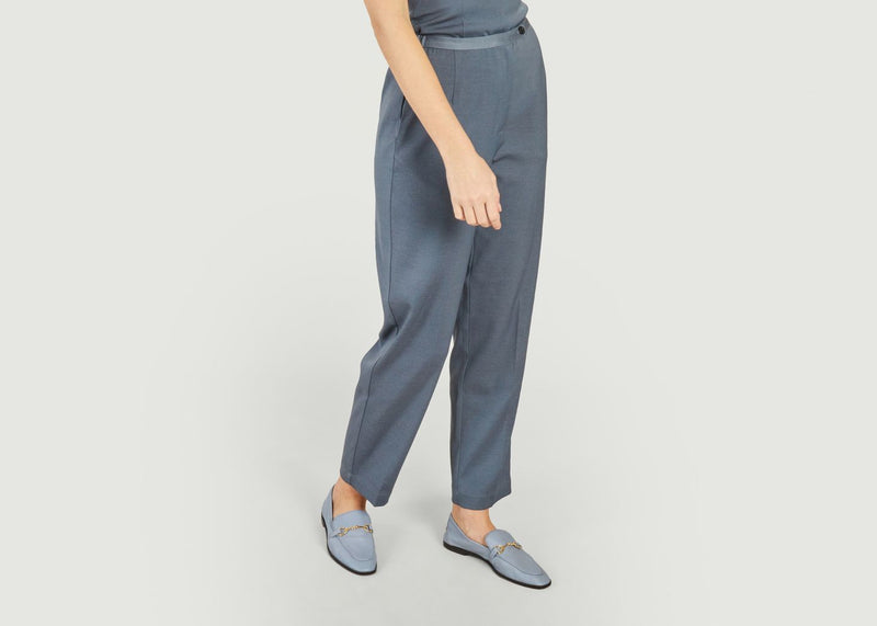 Pantalons, Shorts Pantalon Formel Ajusté À Pinces Hallie Turbulence Samsoe - Samsoe - Gris - Femme