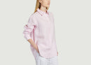 Chemises Chemise En Lin Salova Lilac Snow Samsoe - Samsoe - Rose - Femme