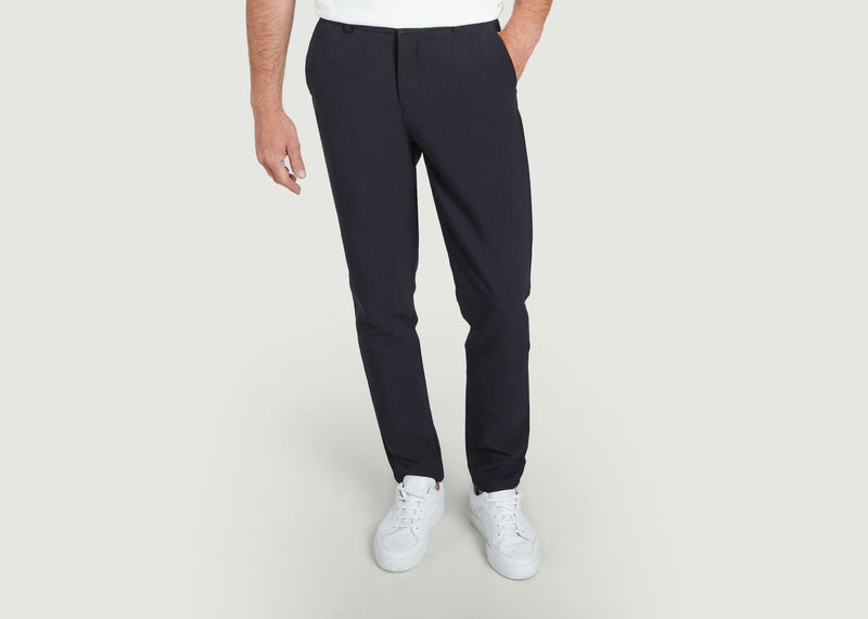 Pantalons, Shorts Pantalon Frankie Ajusté Dark Sapphire Samsoe - Samsoe - Noir - Homme