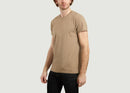 Tshirts, Polos T-Shirt En Coton Bio Kronos Timber Wolf Mel Samsoe - Samsoe - Beige - Homme