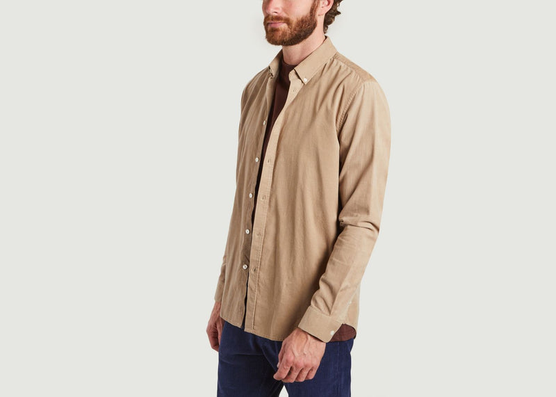 Chemises Chemise Liam Bx 10504 Winter Twig Samsoe - Samsoe - Beige - Homme