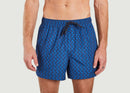 Maillots De Bain Short De Bain En Toile Recyclée Mason Blue Tile Aop. Samsoe - Samsoe - Bleu - Homme