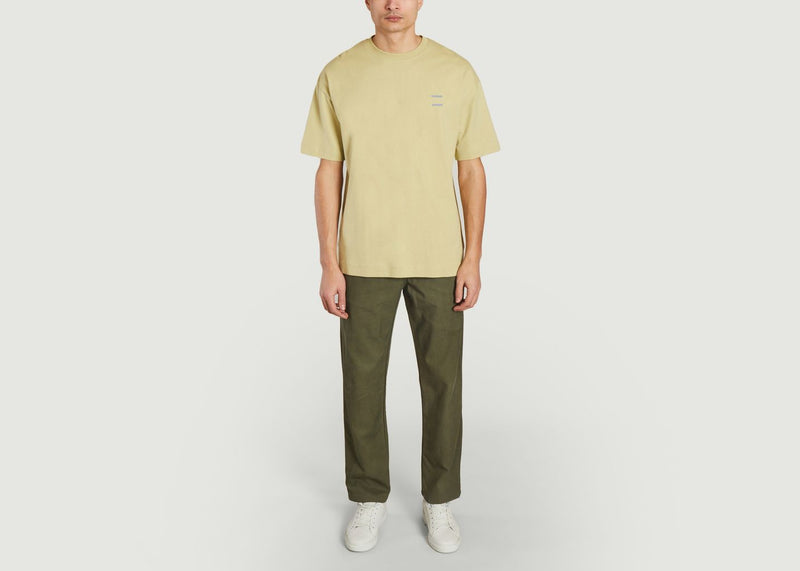 Tshirts, Polos T-Shirt Joel Sage Green Samsoe - Samsoe - Beige - Homme