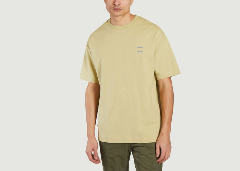 Tshirts, Polos T-Shirt Joel Sage Green Samsoe - Samsoe - Beige - Homme