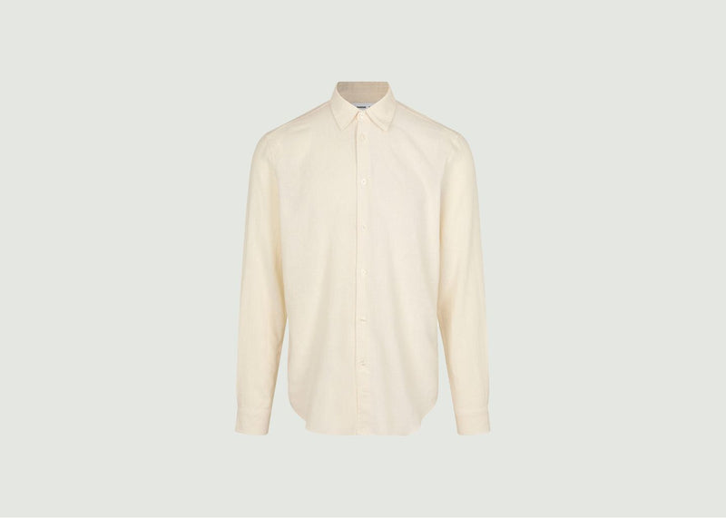 Chemises Chemise Liam 14980 Clear Cream Samsoe - Samsoe - Beige - Homme