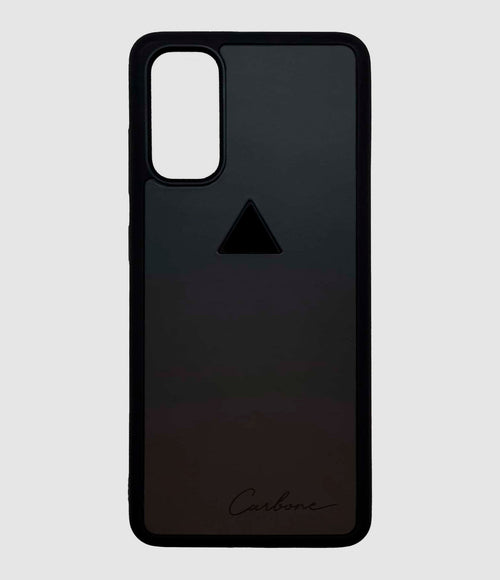 Carbone - Coque Samsung Pierre Tourmaline Cuir Noir - Mixte
