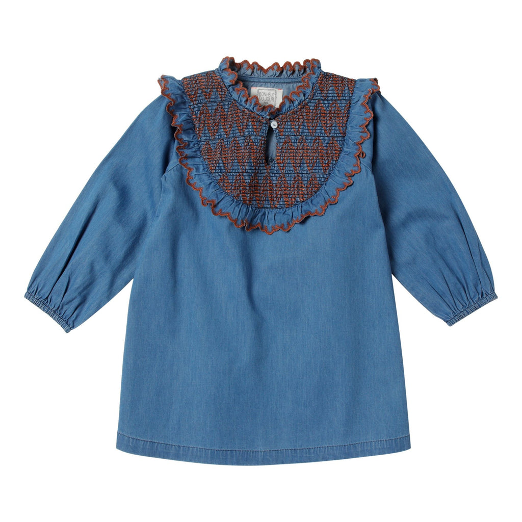 Robe à smocks Sanae