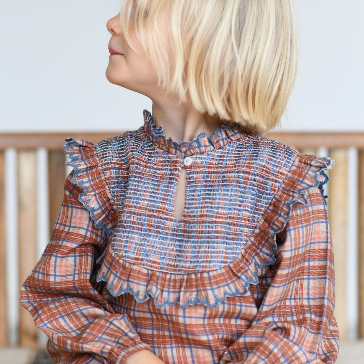 Robe à smocks Sanae