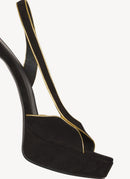 Balmain - Sandales Uta - Noir Or - Femme