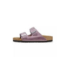 Arizona Narrow Leather Sandals - Purple, Gold