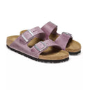 Arizona Narrow Leather Sandals - Purple, Gold