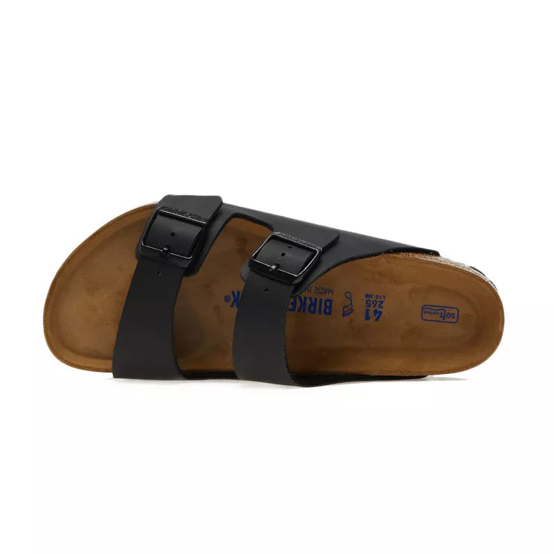 Sandales Birkenstock Arizona Sfb - Noir, Marron.