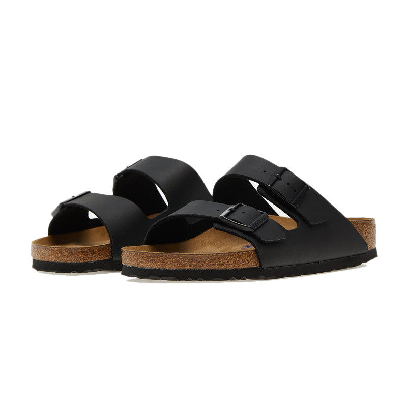Sandales Birkenstock Arizona Sfb - Noir, Marron.