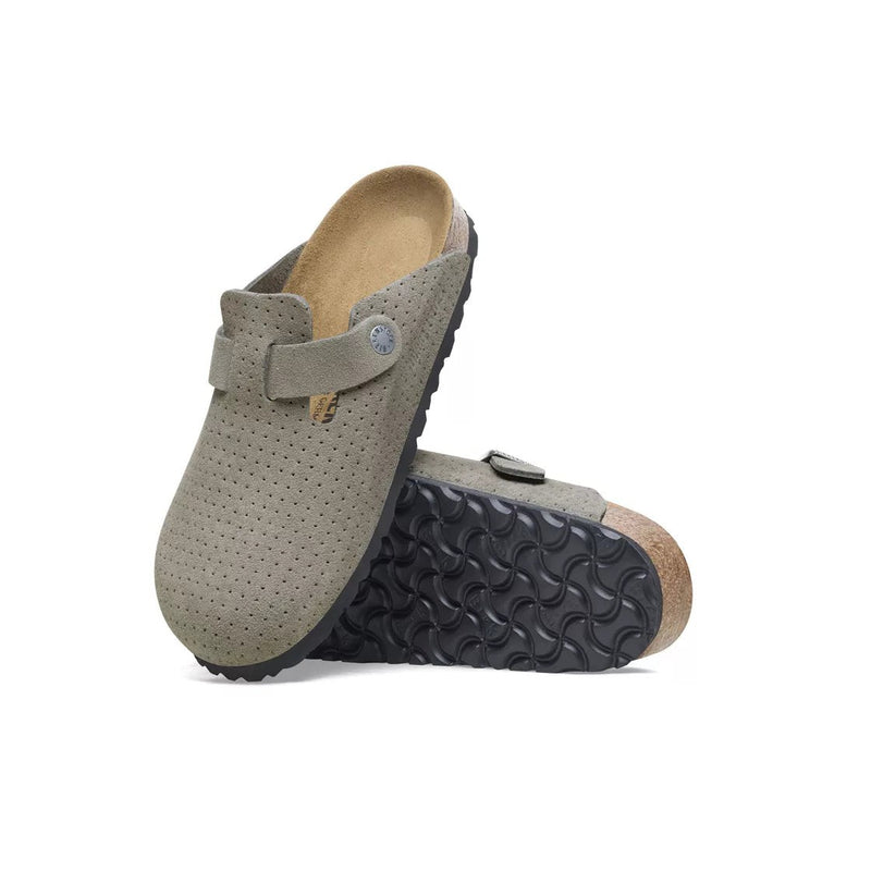 Sandales  Birkenstock Boston Vl Dotted - Gris - Mixte