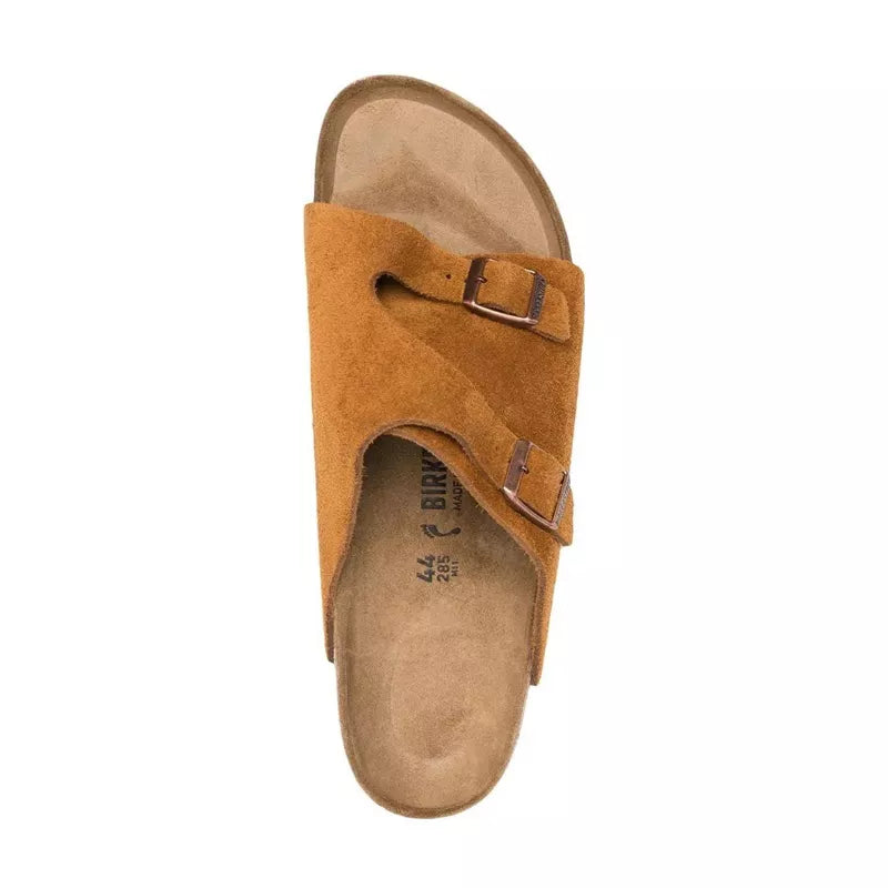 Sandalias Zurich De Ante - Marrón Y Beige