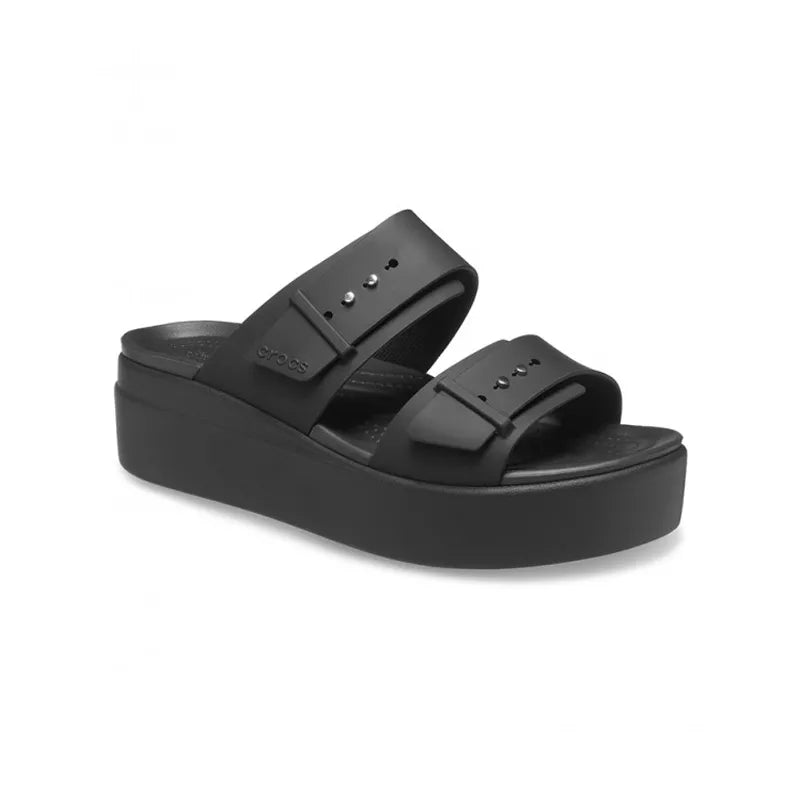 Sandales Brooklyn Buckle Lowwdg - Noir