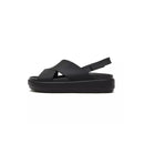 Crocs - Sandales Brooklyn Luxe Cross Strap - Noir