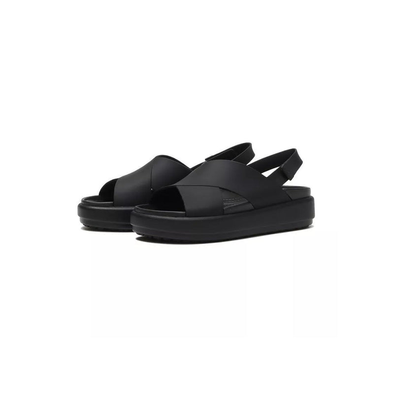 Crocs - Sandalias Brooklyn Luxe con tiras cruzadas - Negro
