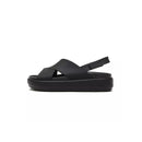 Crocs - Sandalias Brooklyn Luxe con tiras cruzadas - Negro