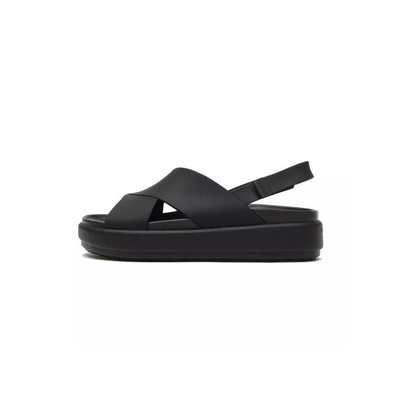 Crocs - Sandalias Brooklyn Luxe con tiras cruzadas - Negro