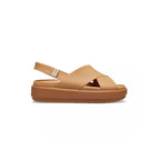 Sandales Crocs Brooklyn Luxe Cross Strap - Marron