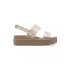 Sandales Crocs Brooklyn Snakelow Wdg - Beige