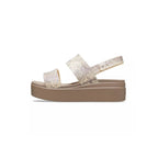 Sandales Crocs Brooklyn Snakelow Wdg - Beige