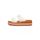 Brooklyn Woven Buckle Sandals - White